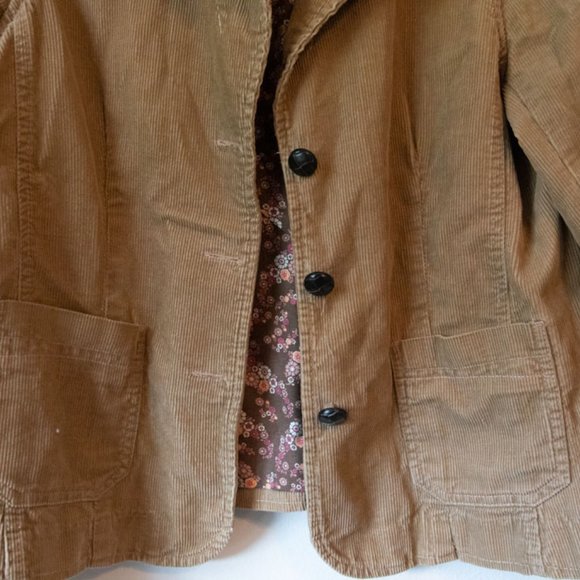 70's Style Corduroy Button Up Jacket - Picture 2 of 6